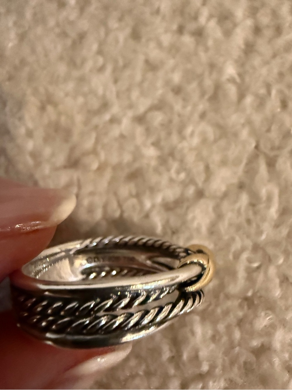 David Yurman X Crossover Band Ring - Picture 5 of 11